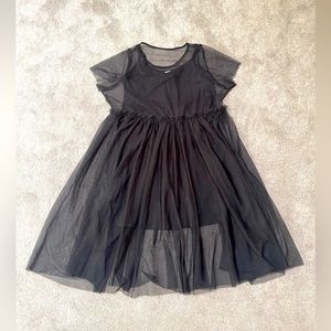 Torrid Mesh and slip dress, Size 2, Color Black.